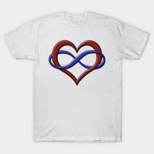 Polyamory Pride Infinity Heart T-Shirt